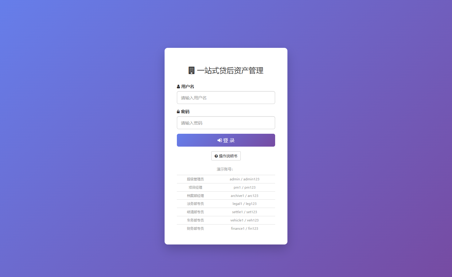 登录页